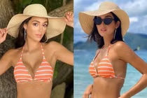 Thùy Tiên và dàn thí sinh Miss Grand International 2021 chụp ảnh áo tắm quyến rũ