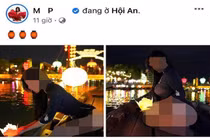 Nữ du khách mặc phản cảm ở Hội An là một người mẫu