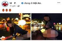 Nữ du khách mặc phản cảm ở Hội An là một người mẫu