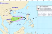 Bão số 10 di chuyển chậm, tăng cấp nhẹ khi vào gần bờ biển Quảng Ngãi - Khánh Hòa