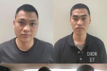 5 đối tượng cho vay lãi nặng, chém con nợ bị khởi tố. Ảnh: Công an TP Hà Nội.