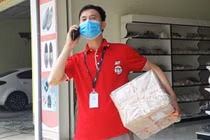 Phủ nhanh tiêm phòng mũi 1 và 2 cho shipper hoạt động 