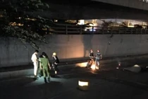 Hiện trường vụ tai nạn.