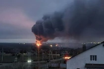 Nổ kho vũ khí đạn của quân đội Nga ở Belgorod. Ảnh South Front