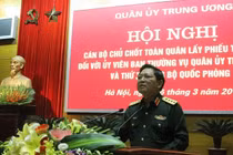 Lấy phiếu tín nhiệm Ủy viên Thường vụ Quân ủy trung ương và Thứ trưởng Bộ Quốc phòng