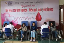 Diana Unicharm tiếp tục tổ chức Ngày hội hiến máu nhân đạo đợt 2 năm 2019