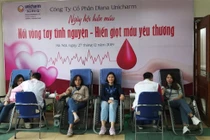 Diana Unicharm tiếp tục tổ chức Ngày hội hiến máu nhân đạo đợt 2 năm 2019