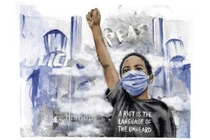 Bức ảnh cậu bé da đen 7 tuổi giơ nắm đấm khiến cả nước Mỹ sục sôi