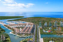 Sun Riverside Village tọa lạc tại vị trí phong thủy đắc lợi, thuận tiện di chuyển đến bãi biển Sầm Sơn hay TP Thanh Hóa. Ảnh phối cảnh minh họa.