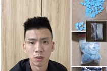 Đối tượng Trần Văn Viện cùng tang vật.