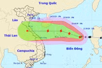 Bão Saudel giật cấp 13 đang tiến gần Quần đảo Hoàng Sa