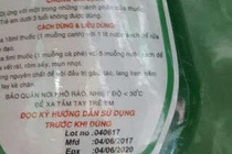 Đình chỉ lưu hành dung dịch vệ sinh Gynophaco