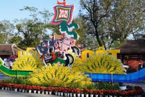 Huế khoác áo hoa rực rỡ sắc màu chiều 30 Tết