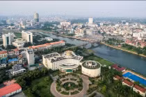 Toàn cảnh TP Móng Cái, tỉnh Quảng Ninh.