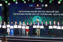 Nestlé Việt Nam tại Lễ công bố Doanh nghiệp bền vững nhất Việt Nam.