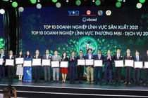 Nestlé Việt Nam tại Lễ công bố Doanh nghiệp bền vững nhất Việt Nam.