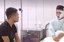 Nam thanh niên bị bỏng độ 3 khi dùng cồn nướng mực