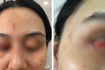 Lộ clip chị gái đi cùng Trần My bị đánh trước shop Trang Nemo