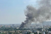 Hiện trường vụ hỏa hoạn.