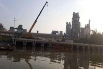 Hải Phòng: Quan trắc nước sông nhiễm 7 khối dầu tràn 