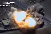 Không quân Nga không kích nhà máy lọc dầu. Ảnh Rusvesna