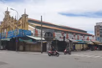 Chợ Tân Định, quận 1, TPHCM đóng của nhiều tháng qua vì dịch bệnh bùng phát mạnh.