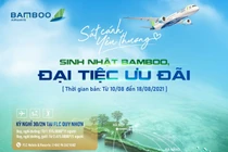 “Cơn mưa” ưu đãi hấp dẫn mở đầu tháng sinh nhật Bamboo Airways