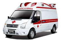 Ford Transit được hoán cải thành xe cứu thương để chở bệnh nhân Covid-19