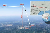 Máy bay Beoing 737-800 của Trung Quốc rơi chúc thẳng đầu xuống đất