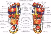 Xoa bóp bàn chân chữa u xơ tiền liệt tuyến