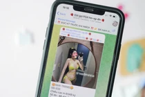 Hàng chục nhóm chat môi giới mại dâm hoạt động công khai trên nền tảng Telegram.