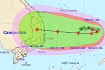 Bão Nakri có thể vào Nam Trung Bộ