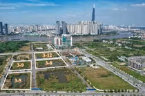 Các lô đất ở Khu đô thị mới Thủ Thiêm vừa được đấu giá.
