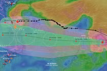 Bão số 8 suy yếu trước khi đổ bộ Hà Tĩnh - Quảng Trị