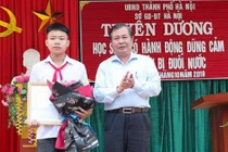 Hà Nội khen thưởng học sinh cứu hai em nhỏ đuối nước