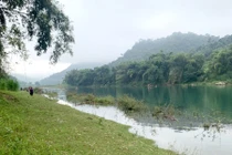 Khu vực xảy ra tai nạn lật thuyền. 