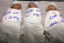 Bỏ điều trị vô sinh, bất ngờ người phụ nữ trẻ mang thai ba