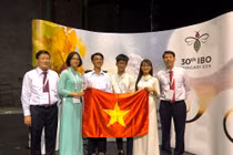 100% học sinh thi Olympic Sinh học Quốc tế đạt huy chương