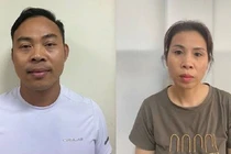 Vợ chồng đối tượng Ngô Văn Thành và Nguyễn Thị Sen. Ảnh: Công an tỉnh Bắc Giang.