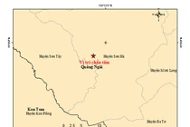 Quảng Ngãi, Kon Tum liên tiếp xảy ra động đất