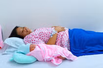 Mẹ bị vỡ tử cung từ vết mổ cũ, thai nhi chui ra ổ bụng