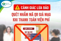 Cảnh giác lừa đảo: Quét nhầm mã QR giả mạo khi thanh toán viện phí