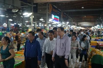 Đoàn kiểm tra Bộ Nông nghiệp và PTNT khảo sát chuỗi giá trị nông sản tại chợ đầu mối tại TP HCM