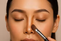 Mẹo trang điểm giúp sống mũi cao