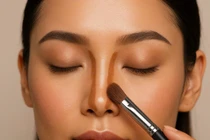 Mẹo trang điểm giúp sống mũi cao