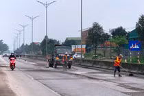 Cận cảnh Tập đoàn Cienco4 “vá” Quốc lộ 1A