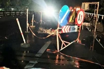 Người đàn ông tử vong thương tâm sau khi tông vào rào chắn công trình