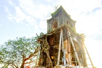 “Thần đèn” di dời thành công cổng đền 200 năm tuổi ở Hà Tĩnh