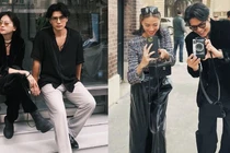 Gu thời trang "chất" cả đôi của vợ chồng Ngô Thanh Vân và Huy Trần