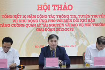 Tăng cường tuyên truyền ứng phó biến đổi khí hậu và quản lý tài nguyên